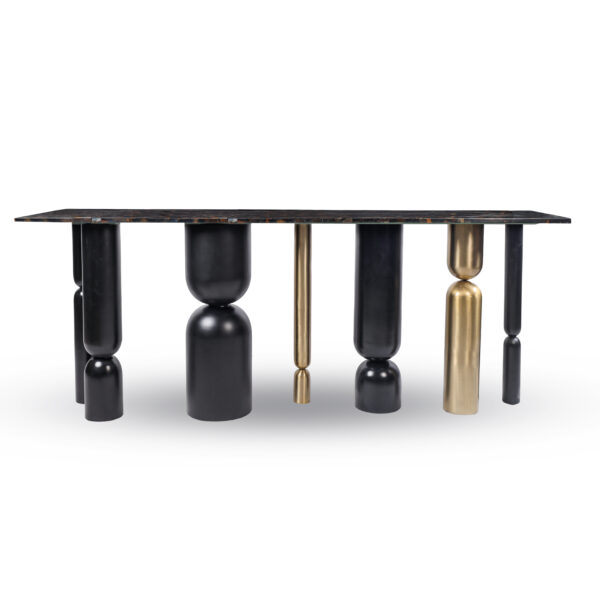 Sculptural Mosaic Console Table