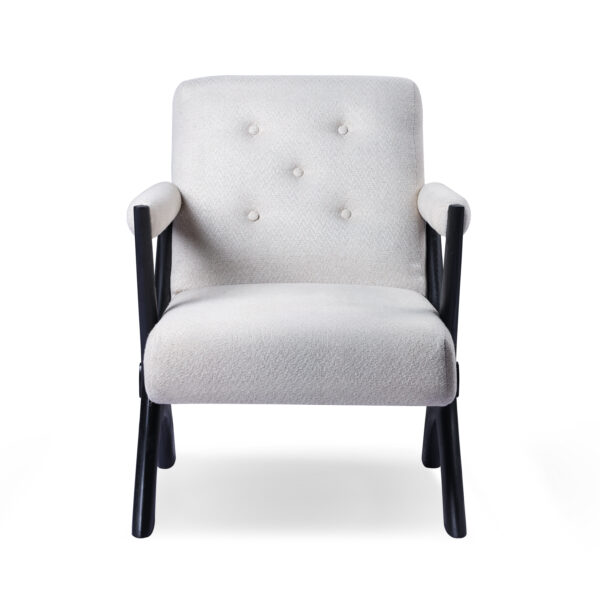 Sculptural Ash Wood Armchair